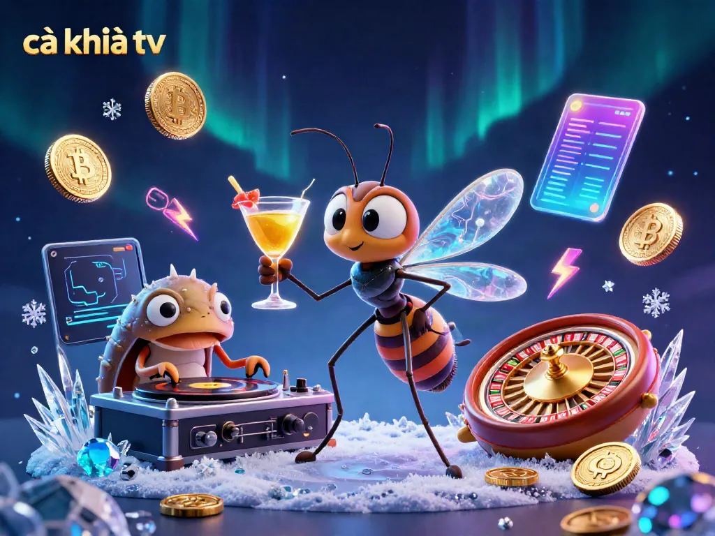 Experience the excitement of cà khịa tv with vibrant casino characters and digital gaming elements.