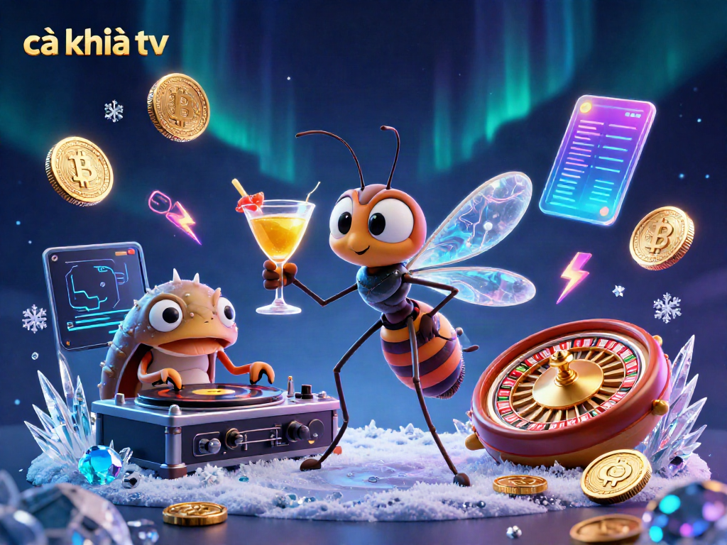 Experience the excitement of cà khịa tv with vibrant casino characters and digital gaming elements.