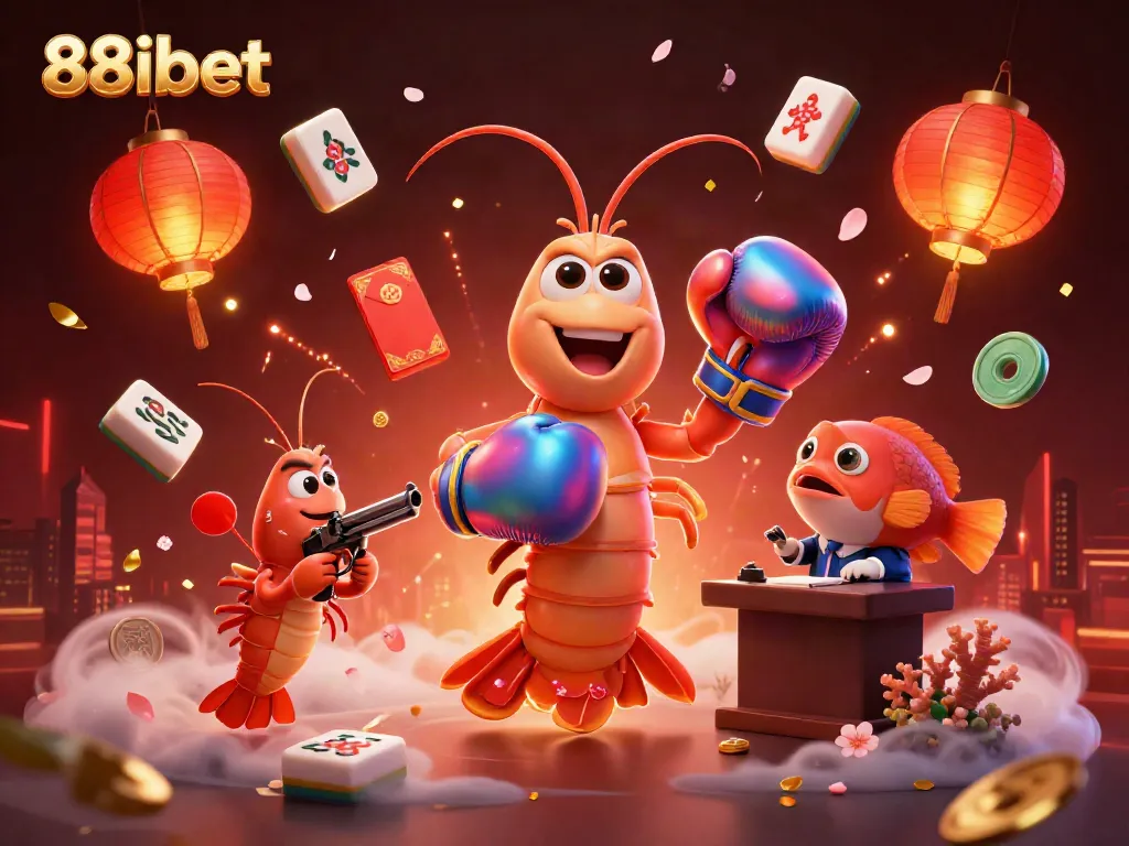 Engage with thrilling gameplay at 88ibet featuring vibrant 3D characters in a dynamic casino scene.